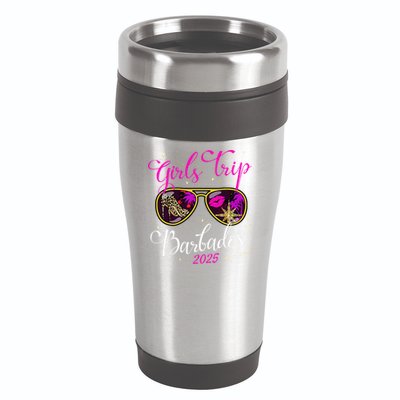 Trip Barbados 2025 Weekend Vacation Birthday Squad 16oz Travel Tumbler