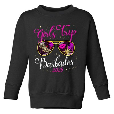 Trip Barbados 2025 Weekend Vacation Birthday Squad Toddler Sweatshirt