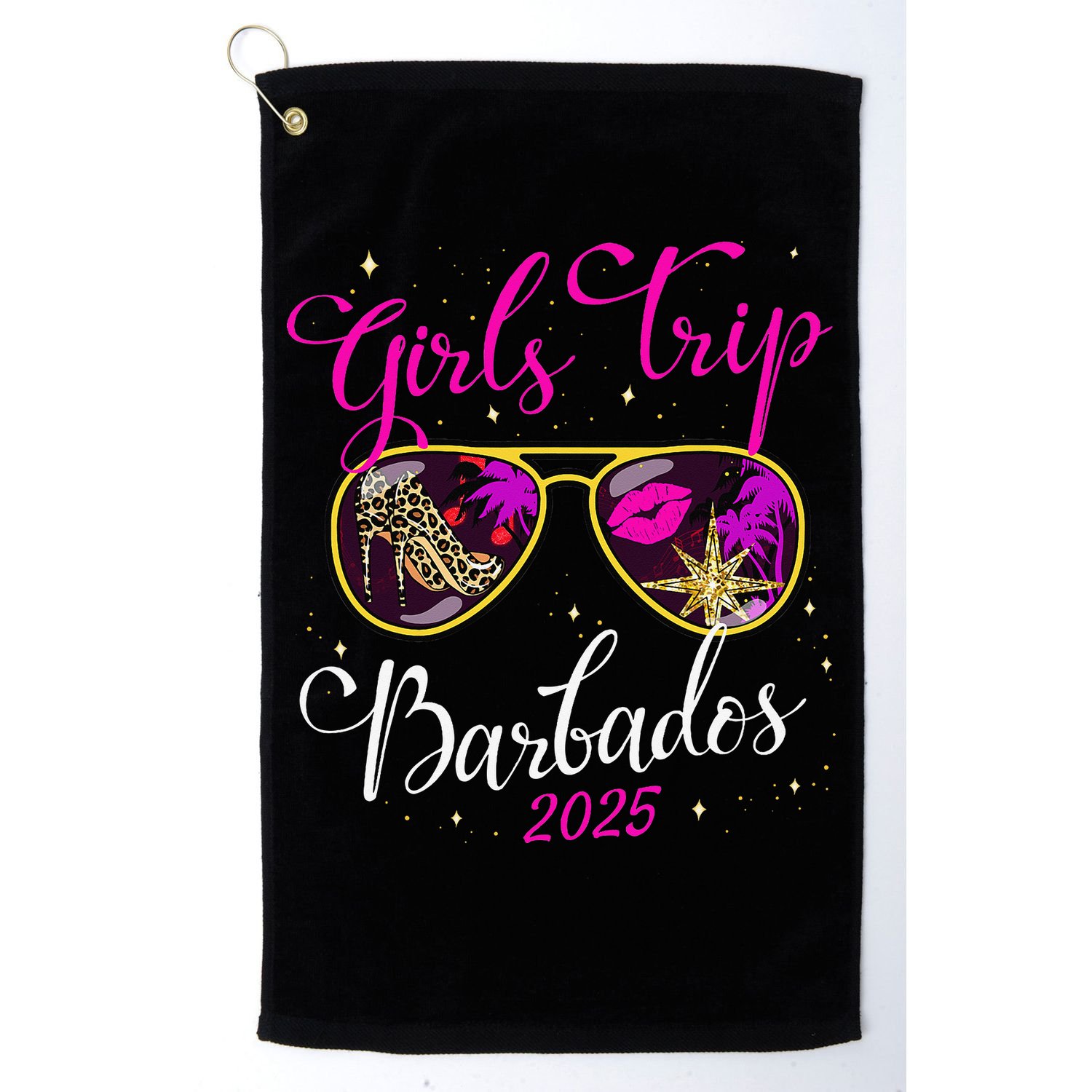 Trip Barbados 2025 Weekend Vacation Birthday Squad Golf Towel