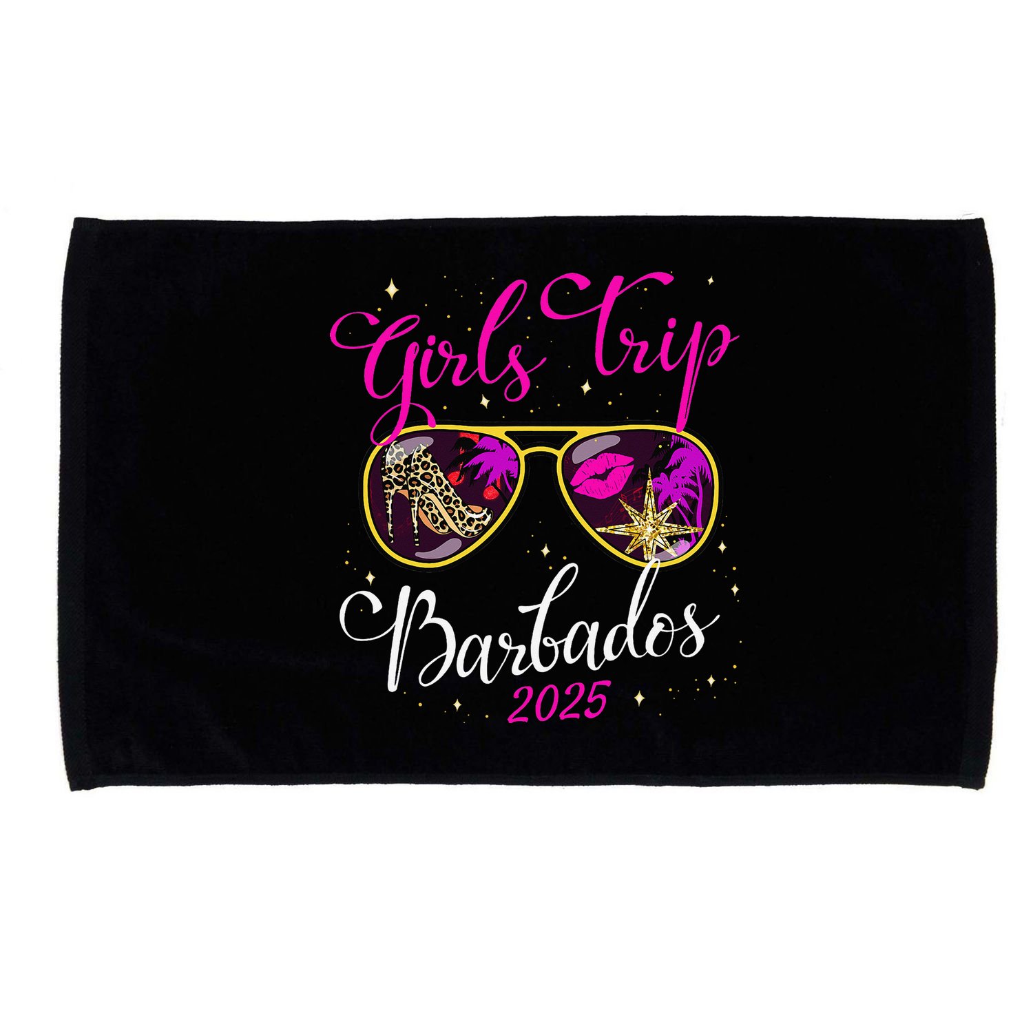 Trip Barbados 2025 Weekend Vacation Birthday Squad Microfiber Hand Towel