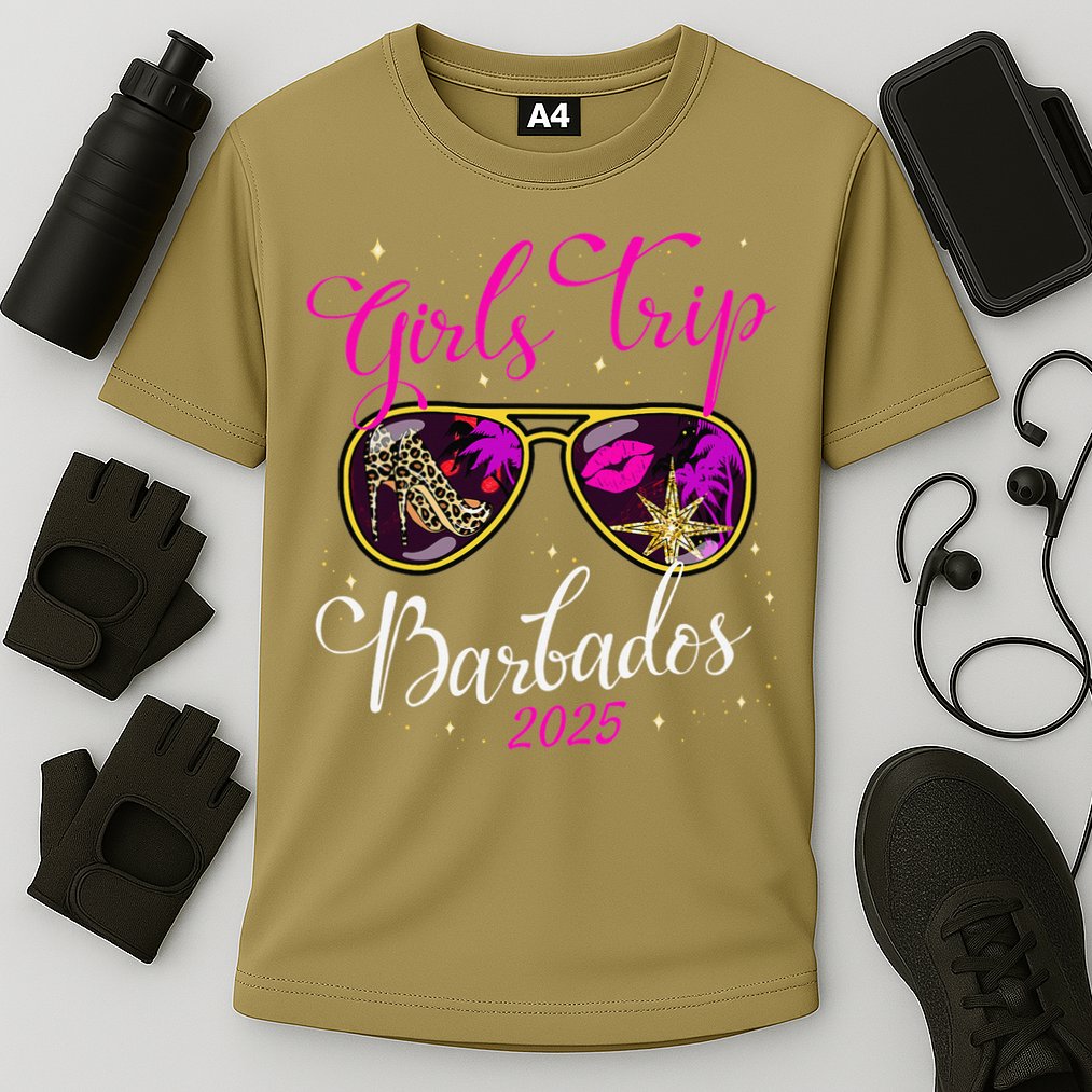 Trip Barbados 2025 Weekend Vacation Birthday Squad Cooling Performance Crew T-Shirt