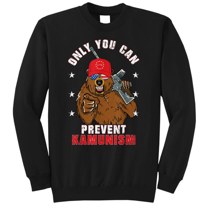 Trump Bearmaga 2024 Only You Can Prevent Kamunism Sweatshirt