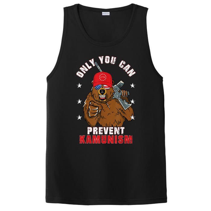 Trump Bearmaga 2024 Only You Can Prevent Kamunism PosiCharge Competitor Tank