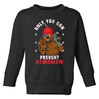 Trump Bearmaga 2024 Only You Can Prevent Kamunism Toddler Sweatshirt