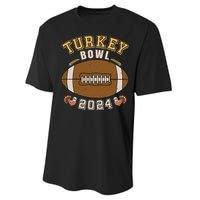 Turkey Bowl 2024 Thanksgiving Football Player Performance Sprint T-Shirt