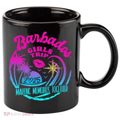 Trip Barbados 2025 Weekend Vacation Birthday Squad 11oz C Handle Ceramic Mug