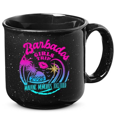 Trip Barbados 2025 Weekend Vacation Birthday Squad 15oz Campfire Ceramic Mug