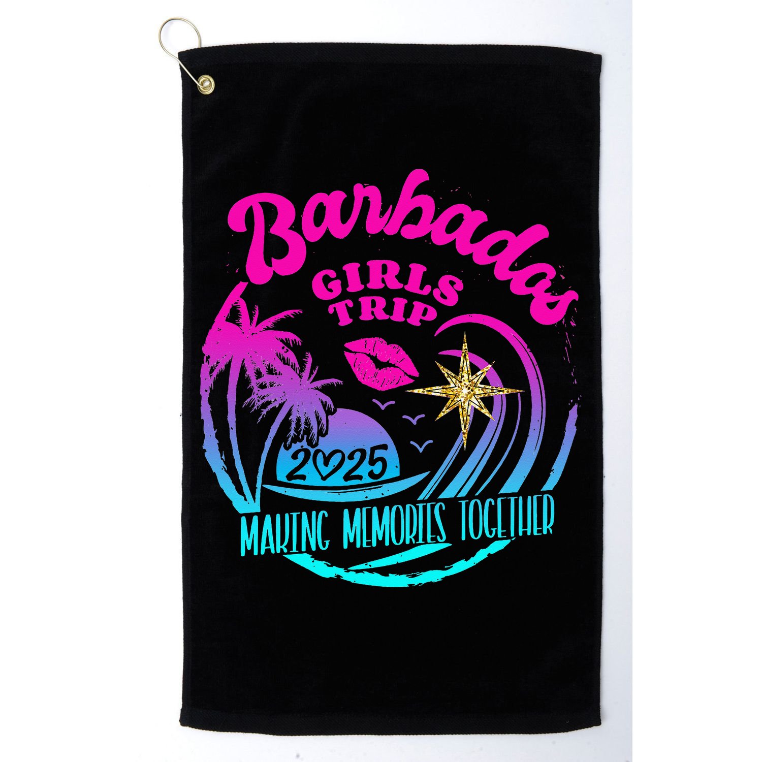 Trip Barbados 2025 Weekend Vacation Birthday Squad Golf Towel