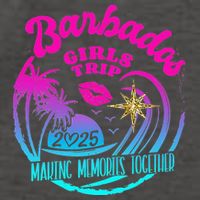 Trip Barbados 2025 Weekend Vacation Birthday Squad Vector Backpack
