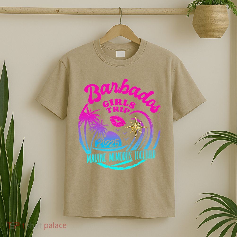 Trip Barbados 2025 Weekend Vacation Birthday Squad T-Shirt
