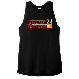 Trump Butker 2024 Team Butker Conservative Christian Ladies PosiCharge Tri-Blend Wicking Tank