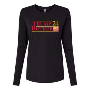 Trump Butker 2024 Team Butker Conservative Christian Womens Cotton Relaxed Long Sleeve T-Shirt