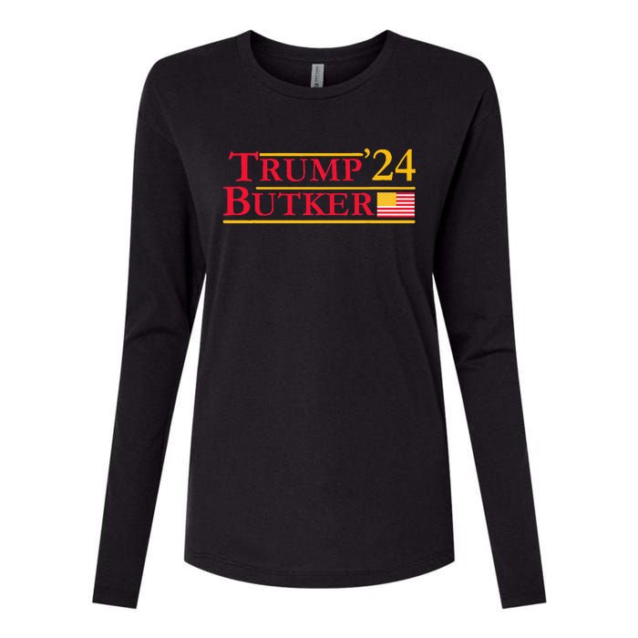 Trump Butker 2024 Team Butker Conservative Christian Womens Cotton Relaxed Long Sleeve T-Shirt