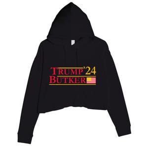 Trump Butker 2024 Team Butker Conservative Christian Crop Fleece Hoodie