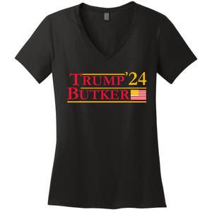 Trump Butker 2024 Team Butker Conservative Christian Women's V-Neck T-Shirt