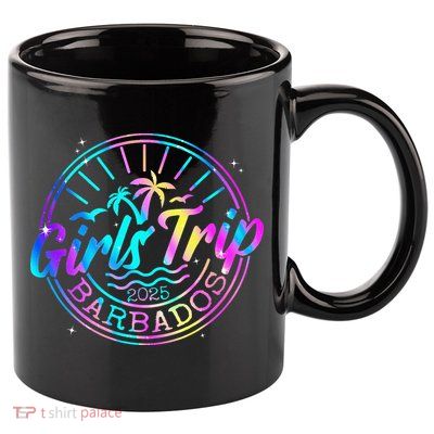 Trip Barbados 2025 Weekend Vacation Birthday Squad 11oz C Handle Ceramic Mug