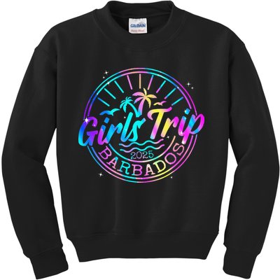 Trip Barbados 2025 Weekend Vacation Birthday Squad Kids Sweatshirt