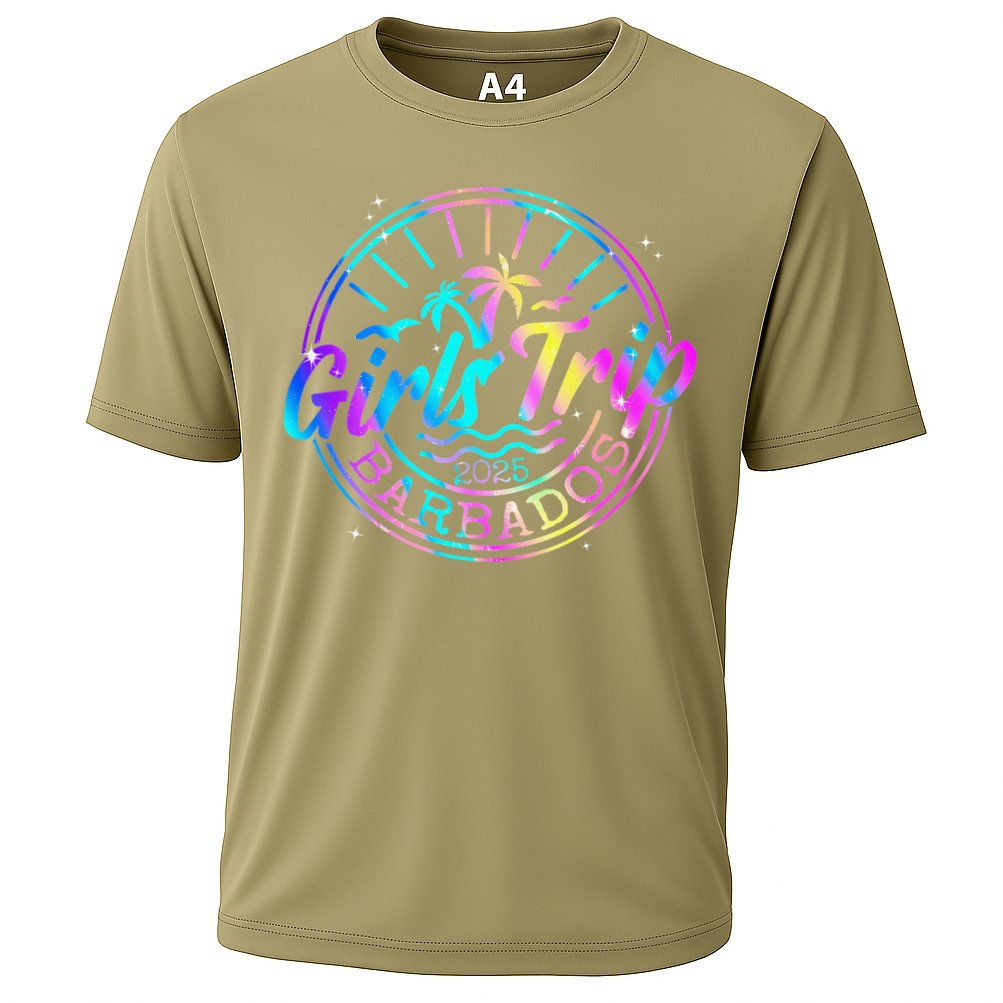 Trip Barbados 2025 Weekend Vacation Birthday Squad Cooling Performance Crew T-Shirt