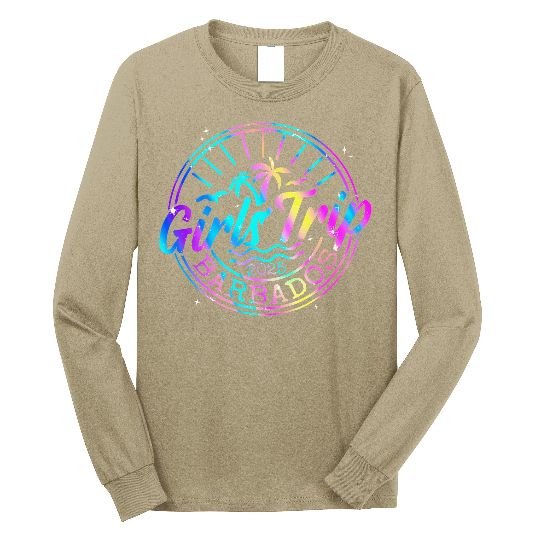 Trip Barbados 2025 Weekend Vacation Birthday Squad Long Sleeve Shirt