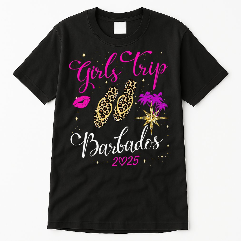 Trip Barbados 2025 Weekend Vacation Birthday Squad Tall T-Shirt