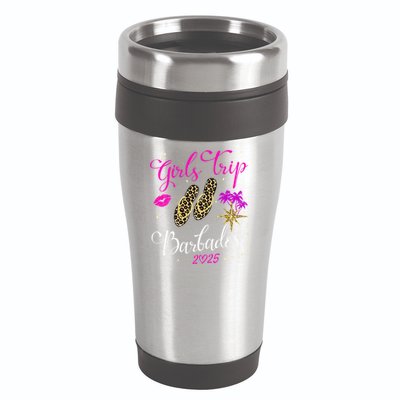 Trip Barbados 2025 Weekend Vacation Birthday Squad 16oz Travel Tumbler