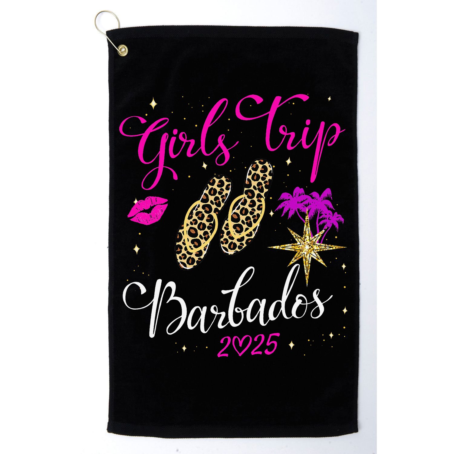 Trip Barbados 2025 Weekend Vacation Birthday Squad Golf Towel