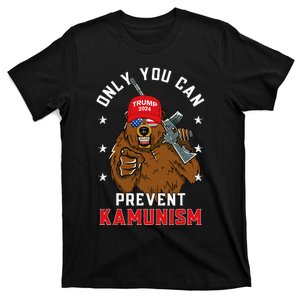 Trump Bearmaga 2024 Only You Can Prevent Kamunism T-Shirt