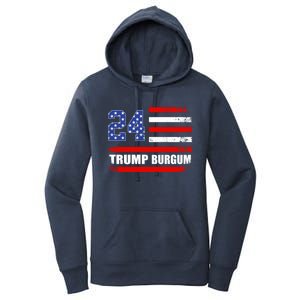 Trump Burgum 2024 Donald Trump 2024 President Doug Burgum Gift Women's Pullover Hoodie