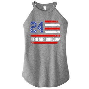 Trump Burgum 2024 Donald Trump 2024 President Doug Burgum Gift Women's Perfect Tri Rocker Tank