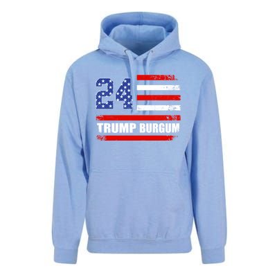 Trump Burgum 2024 Donald Trump 2024 President Doug Burgum Gift Unisex Surf Hoodie