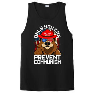 Trump Bear 45 47 MAGA 2024 Only You Can Prevent Communism PosiCharge Competitor Tank