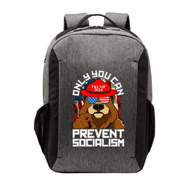 Trump Bear 45 47 MAGA 2024 Only You Can Prevent Socialism Vector Backpack