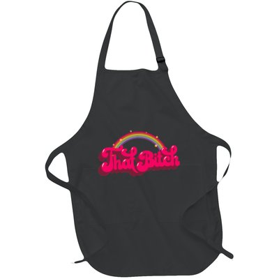 That Bitch 60s 70s 70s 90s Retro Grunge Hippie Rainbow Apron