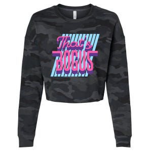 ThatS Bogus 80s Retro Nostalgia Cropped Pullover Crew