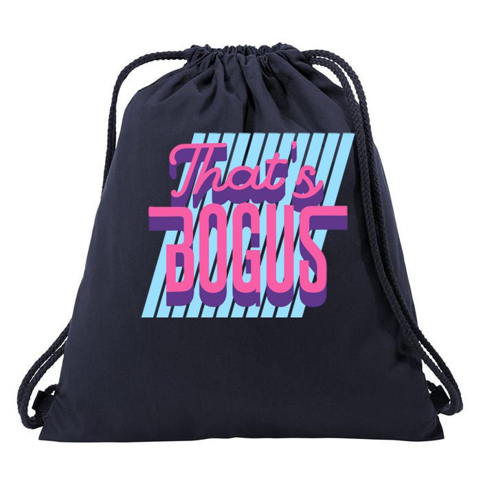 ThatS Bogus 80s Retro Nostalgia Drawstring Bag