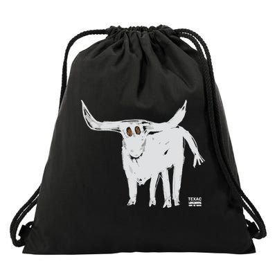 Texas Blue 84 For All The Horns Drawstring Bag