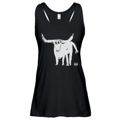 Texas Blue 84 For All The Horns Ladies Essential Flowy Tank