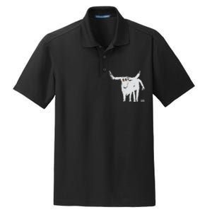 Texas Blue 84 For All The Horns Dry Zone Grid Polo