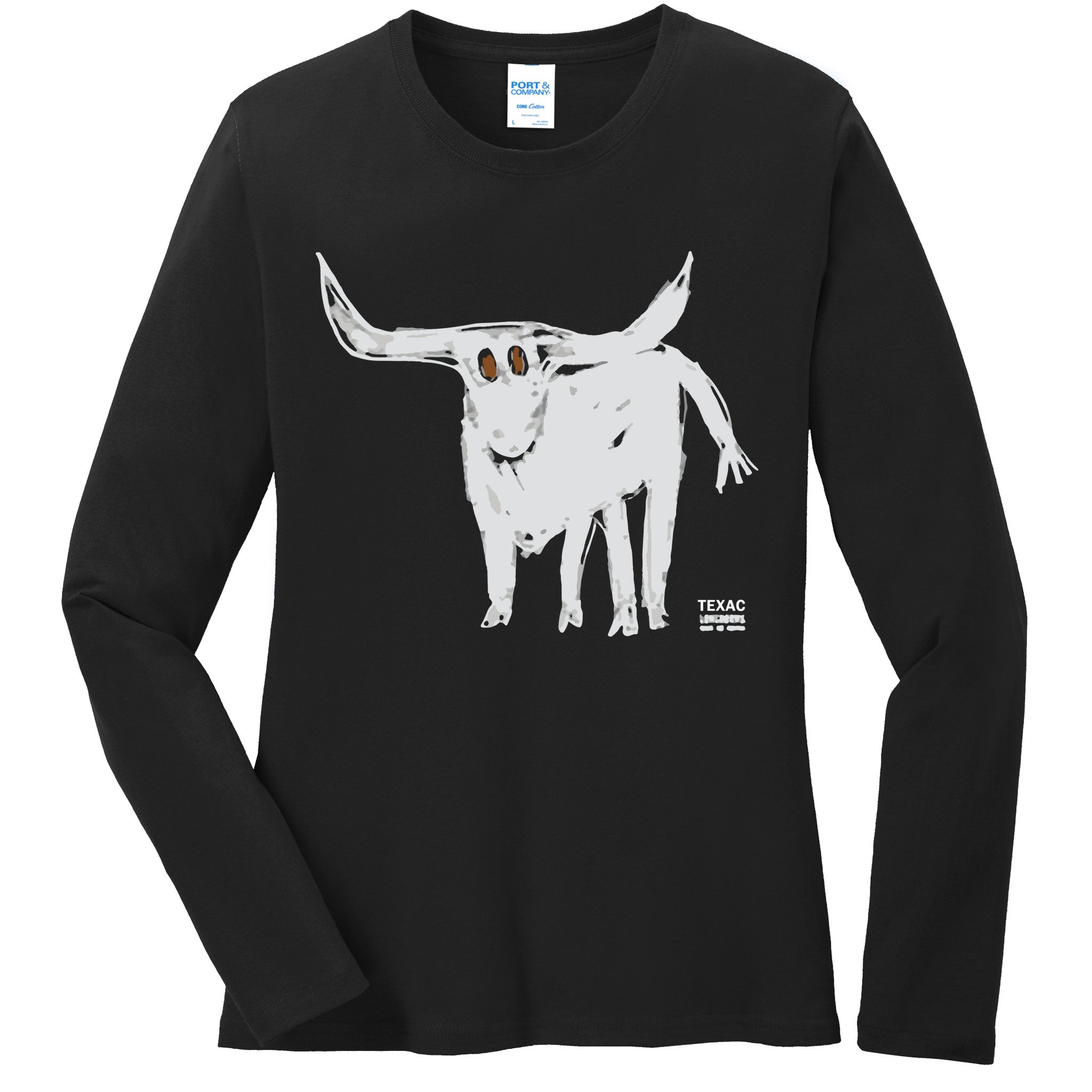 Texas Blue 84 For All The Horns Ladies Long Sleeve Shirt