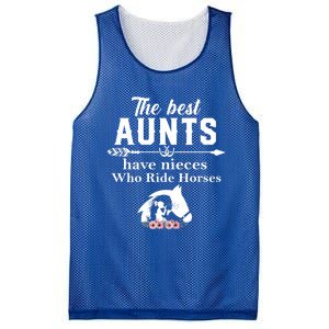 The Best Aunts Have Nieces Who Ride Horses Gift Mesh Reversible Basketball Jersey Tank