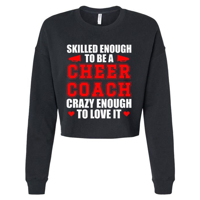 To Be A Cheer Coach Cheerleading Coach Cropped Pullover Crew