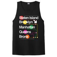 The Big Apple New York City Five Boroughs Nyc S.U.B.W.A.Y Map PosiCharge Competitor Tank