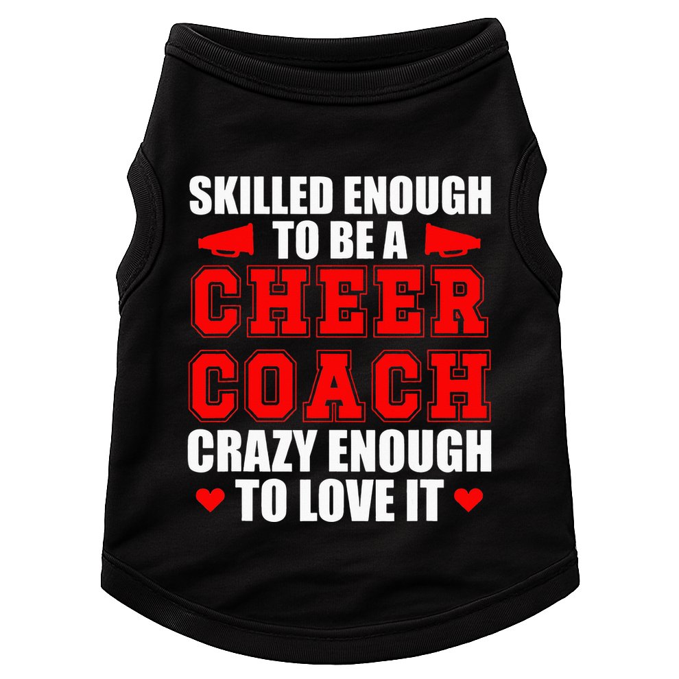 To Be A Cheer Coach funny Cheerleading Coach Doggie Tank