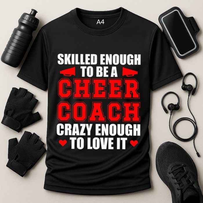 To Be A Cheer Coach funny Cheerleading Coach Cooling Performance Crew T-Shirt