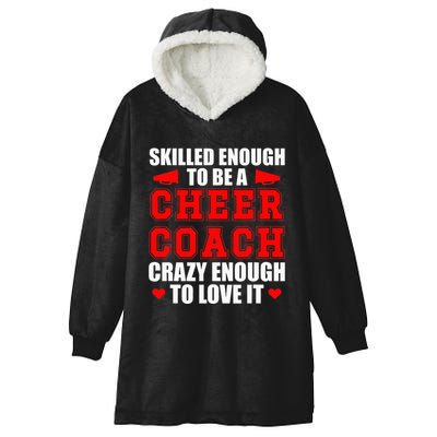 To Be A Cheer Coach funny Cheerleading Coach Hooded Wearable Blanket