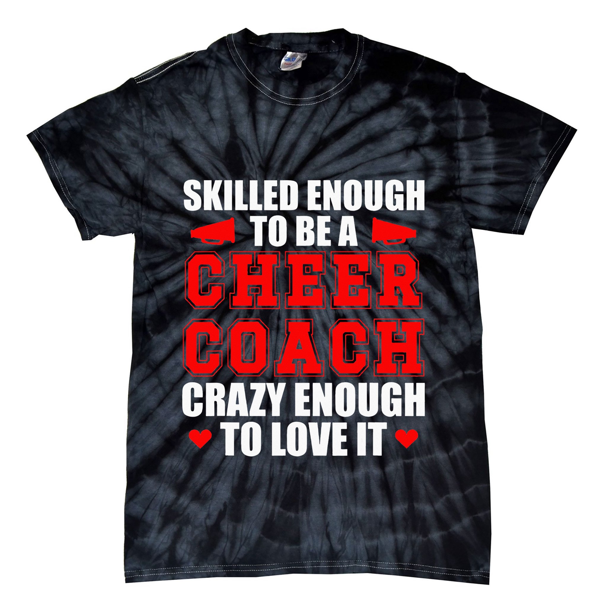 To Be A Cheer Coach funny Cheerleading Coach Tie-Dye T-Shirt