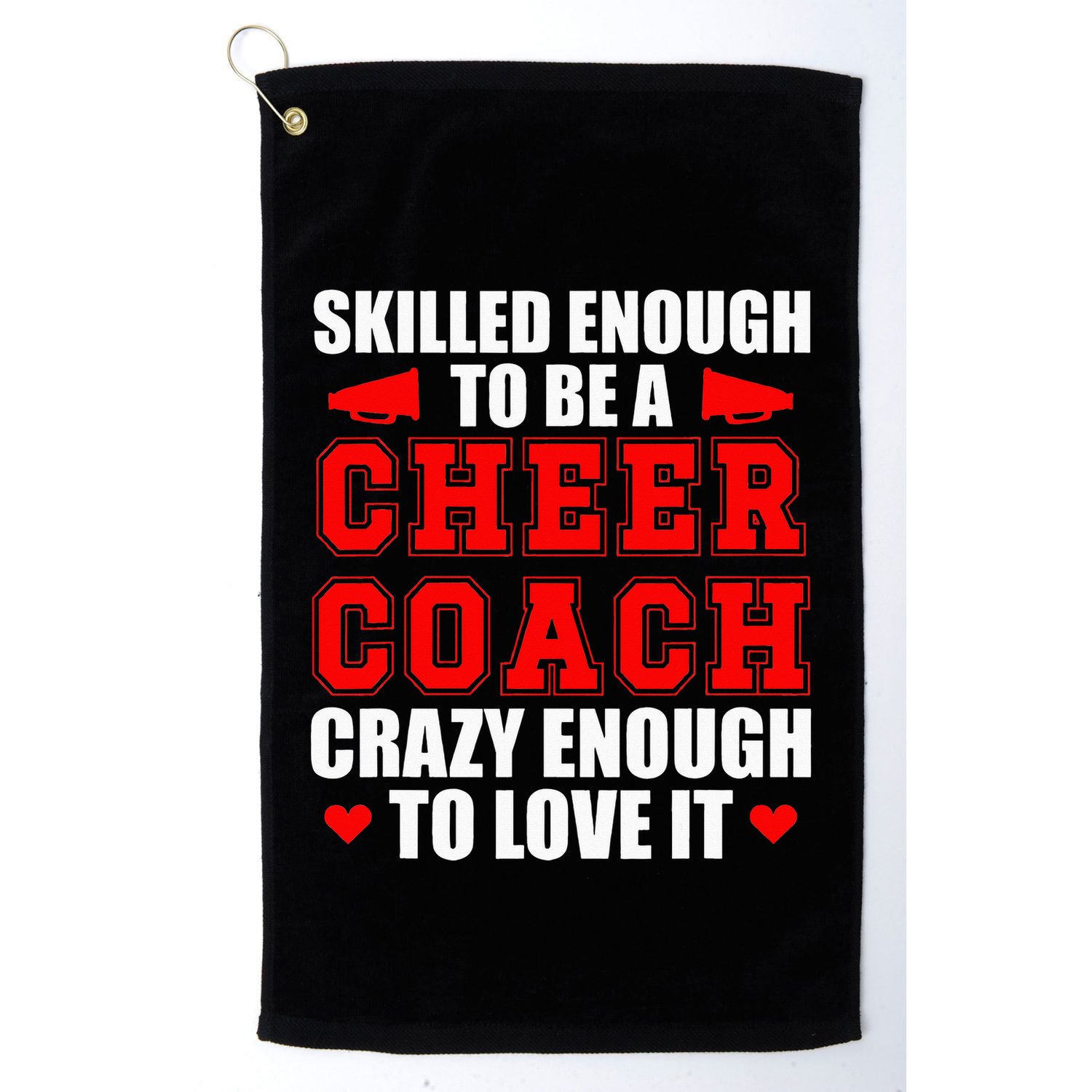 To Be A Cheer Coach funny Cheerleading Coach Golf Towel