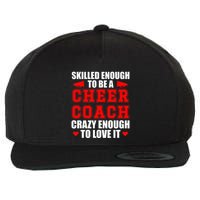 To Be A Cheer Coach funny Cheerleading Coach Wool Snapback Cap