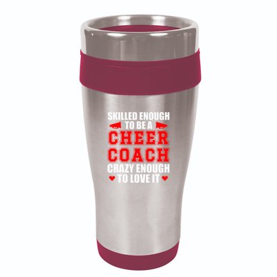 To Be A Cheer Coach funny Cheerleading Coach 16oz Travel Tumbler