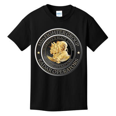 Tuskegee’S Black Airmen 332nd: Radar Operators Flight Ops Kids T-Shirt